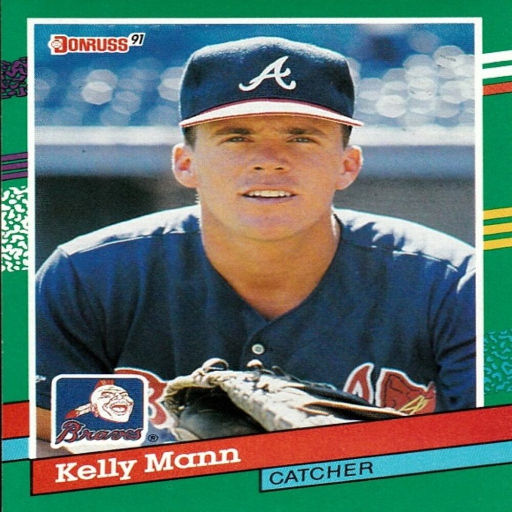 Kelly Mann (Atlanta Braves) Vintage 1990 Donruss '91 Series Card - Number 736